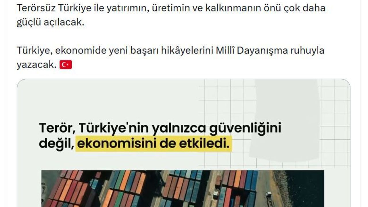 "Terörsüz Türkiye