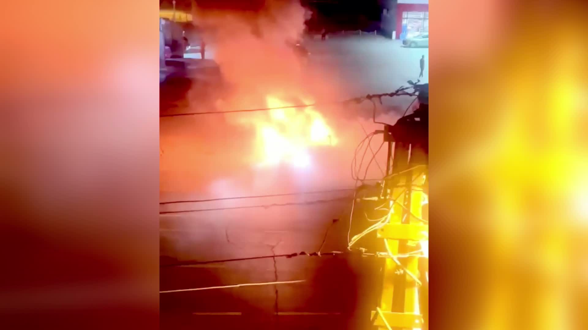 Yüksekova araç yangını